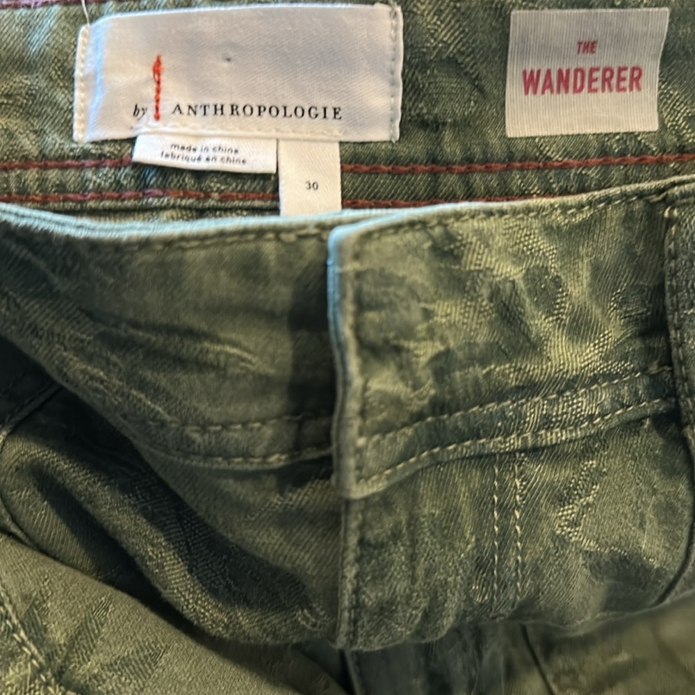 Pilcro green palm The Wonderer Women's Pants - Picture 5 of 8